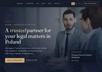 Atlas Law mobil web sitesi ekran görüntüsü