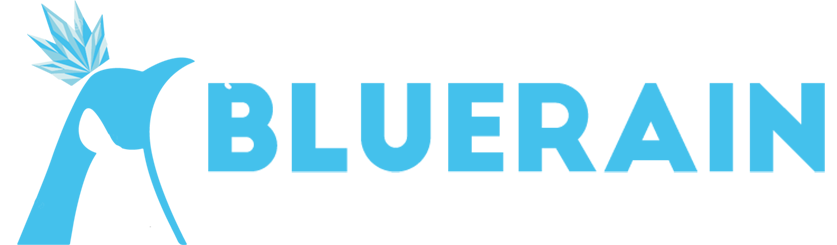 Bluerain &#8211; Ürünlerinizi koruyor ve özenle bakıyoruz. Logo